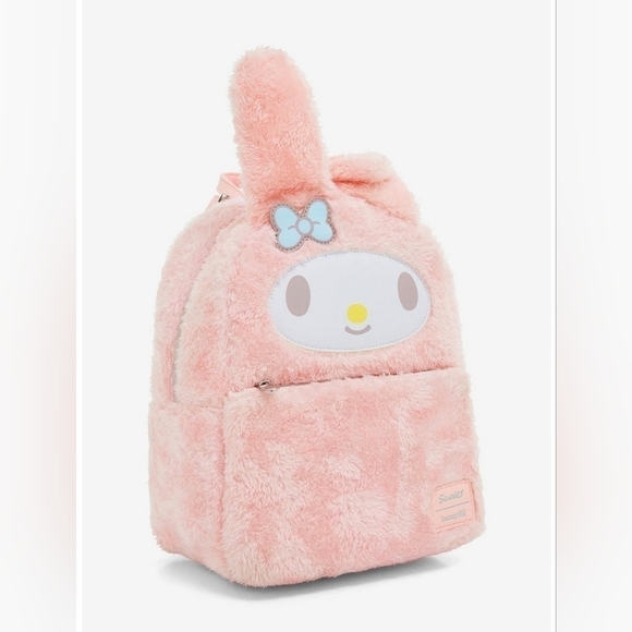 Loungefly × Sanrio • My Melody Plush Mini Backpack [8'' x 5'' x 10 1/2''] - Picture 1 of 4